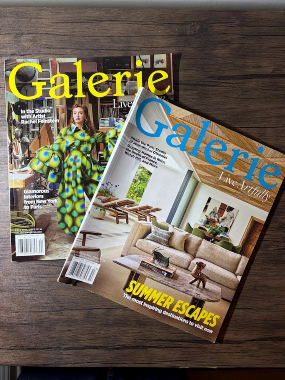 Galerie Magazines Live Artfully Lot of 2